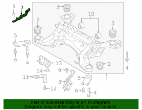 Rear subframe bracket right Volvo XC60 20-23
