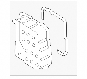 Oil pan for automatic transmission Hyundai Sonata 15-17 2.4 without heat exchanger mount