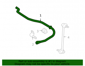 Rear stabilizer Lexus RX300 RX330 RX350 RX400h 04-09 4WD