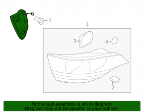 Left headlight plug Audi Q7 4L 10-15