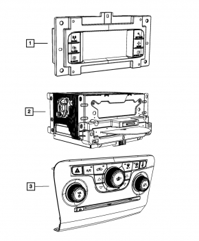 Radio tape recorder Chrysler 300 11-13 prerest