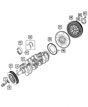 Flywheel Dodge Dart 13-16 2.0