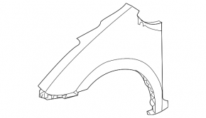Front left wing Toyota Prius 20 04-09