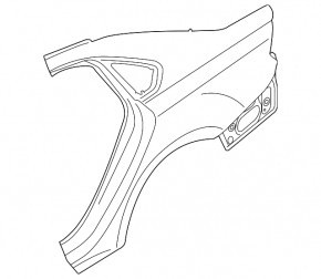 Quarter wing rear left VW Passat 20-22