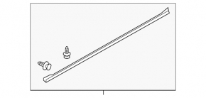 Mitsubishi Outlander 14-21 Front Left Door Seal Lower