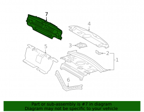 05-10 Toyota Avalon rear panel