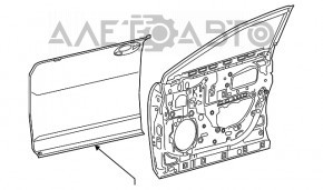 Door assembly front left Lexus RX350 RX450h 16-22