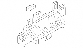 Door handle inside front left Honda Accord 18-22