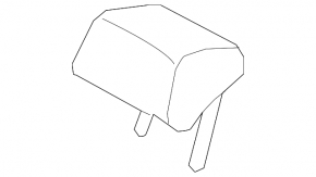 Headrest 2nd row central Hyundai Ioniq 17-19 beige leather, dry cleanable