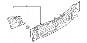 Rear panel Audi A3 8V 15-18 4d, 5d, interior