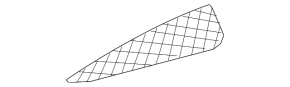 The front panel center trim for the Audi A4 B9 17-20 speakers is gray, with a mesh, the mount is broken.