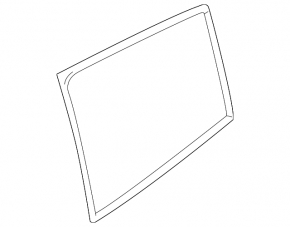 Rear right glass seal Porsche Panamera 10-16 inner