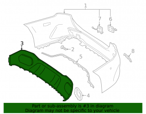 Mercedes A-class V177 19-22 rear bumper lip structure