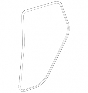Rear left door seal for Mercedes GLC 16-22