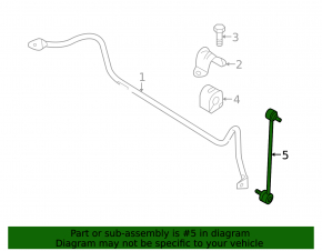 Front left stabilizer link Mazda 3 09-13