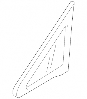 Front left blind glass window Mazda CX-7 06-09