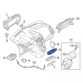 Steering column switch left Ford C-max MK2 13-18