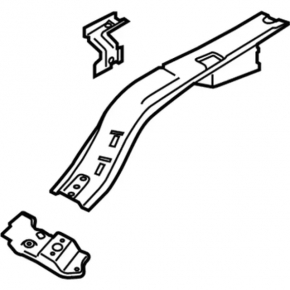 Ford Mustang mk6 15-23 TV eyelash bracket, left