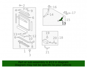 Cooling pipe upper Lexus LS460 07-12