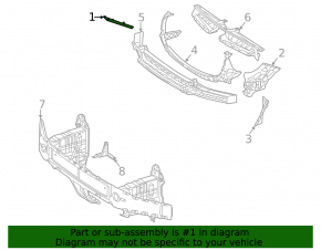 Front bumper mount, right fender, Mercedes W167 GLE 350 450 20-24