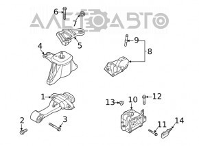 Left engine mount Hyundai Sonata 20-23 2.5, HEV