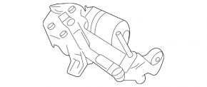 Left windshield wiper linkage with motor for Mercedes W221