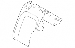 Backrest of the rear row of seats, right, 2nd row, VW Taos 22-25, black with gray