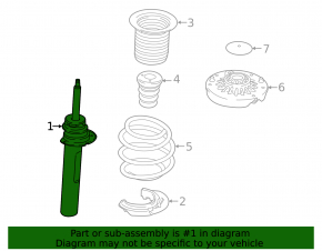 Front left shock absorber BMW X1 F48 20-22