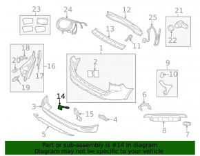 Volvo XC60 10-17 Rear Bumper Tow Hook Cap