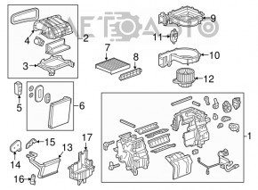 Heater Radiator Chevrolet Bolt 17-