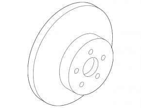 Front left brake disc Toyota Rav4 19-