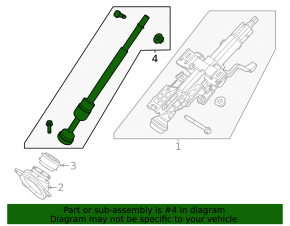 Steering cardan shaft Nissan Murano 25-26