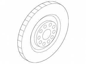 Front left brake disc for Audi A8 10-18 400/38mm, composite