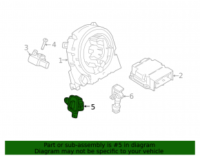 Airbag sensor door left Porsche Macan 15-