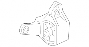 Engine mount left automatic transmission Acura MDX 14-15