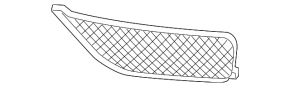 BMW X1 E84 13-15 front bumper lower grille