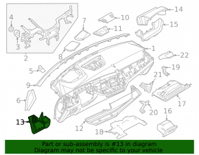 BMW X5 G05 24-26 black left front panel trim