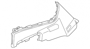 BMW X7 G07 19-25 Anthrazit rear left lower front arch trim
