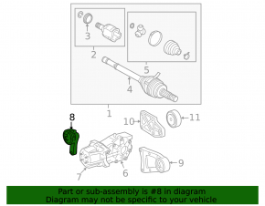 Right gearbox support for Lexus NX 15-21