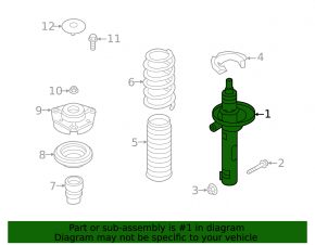 Front left shock absorber Audi Q3 83A 19-25
