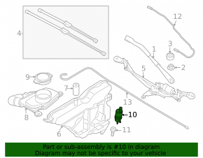 Washer Motor BMW 5 G30 17-23