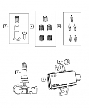 Tire Pressure TPMS Monitoring-Receiver Fiat 500 13-19