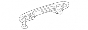 Lexus NX 22-25 white outer front right door handle 085
