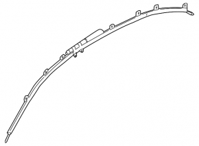 Airbag airbag side curtain right BMW 7 G12 16-22 rusty pyropatron