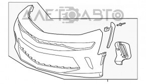 Front Bumper Naked Chevrolet Camaro 16-LT