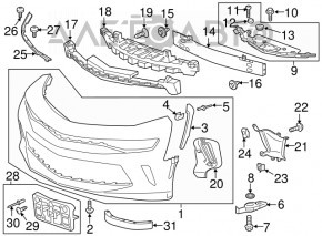 Front Bumper Naked Chevrolet Camaro 16-LT