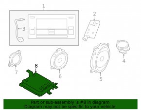 Subaru Forester 14-15 SJ harman kardon audio amplifier