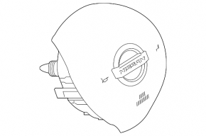 Airbag in steering wheel driver Nissan Altima 19-22