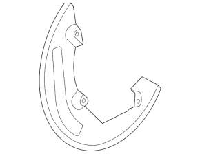 Front Right Brake Disc Cover Ford Explorer 12-19 Type 1