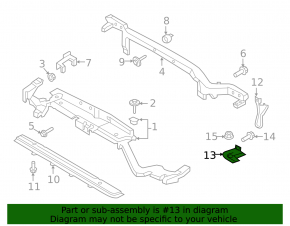 Lincoln Nautilus 19-23 Hood Lock Bar Bracket